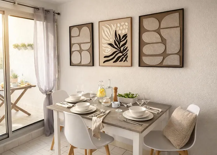 Azura Loft - 4 Pers, Parking Prive, 100m Apartment La Grande-Motte
